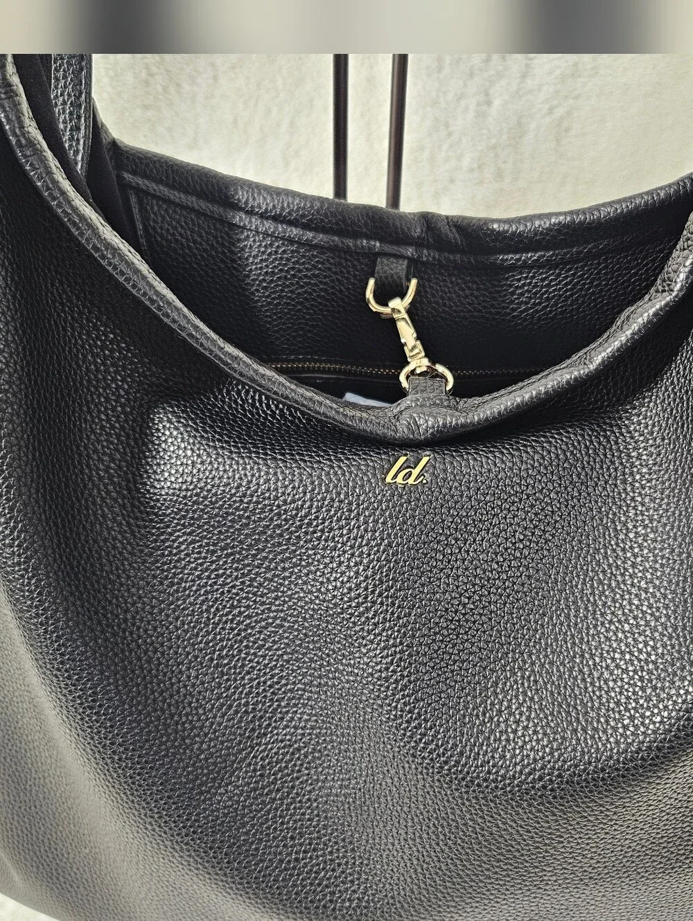 NWT Like Dreams Black Hobo Tote Bag - Picture 2 of 7